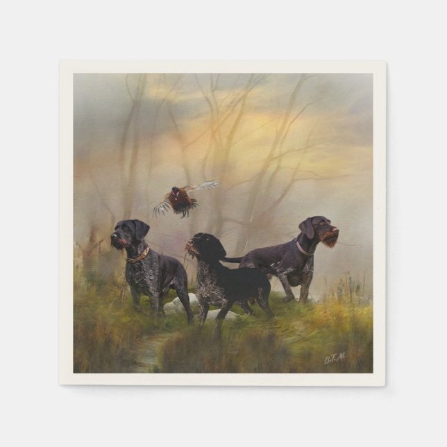  German Wirehaired Pointer     Napkin (Front)