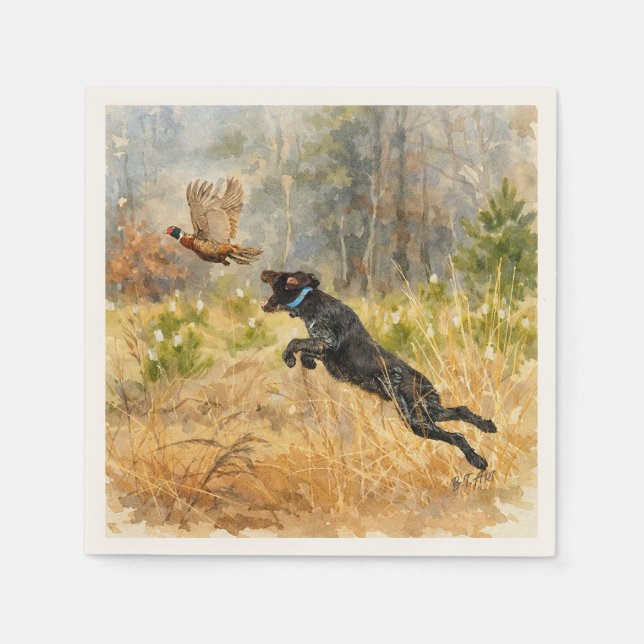 German Wirehaired Pointer Napkin (Front)