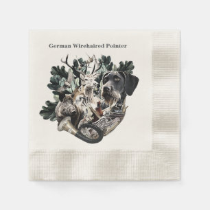 German Wirehaired Pointer Napkin