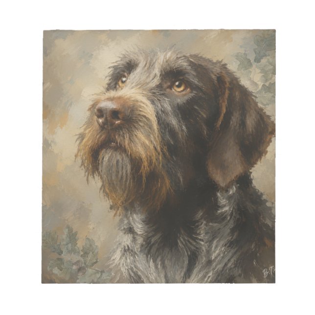 German Wirehaired Pointer Notepad (Front)