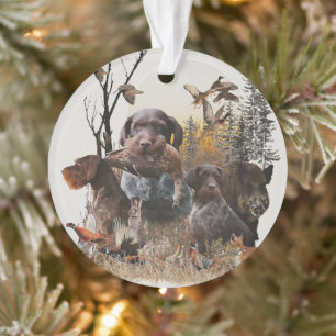 German Wirehaired Pointer     Ornament