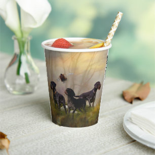 German Wirehaired Pointer Paper Cups