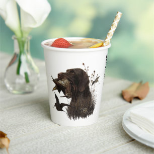  German Wirehaired Pointer     Paper Cups