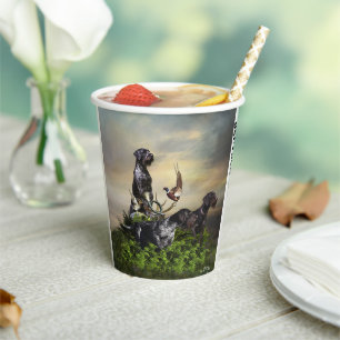  German Wirehaired Pointer     Paper Cups