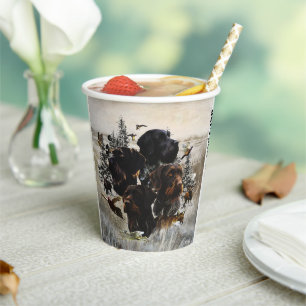 German Wirehaired Pointer Paper Cups