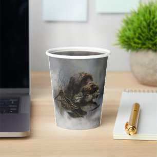 German Wirehaired Pointer Paper Cups