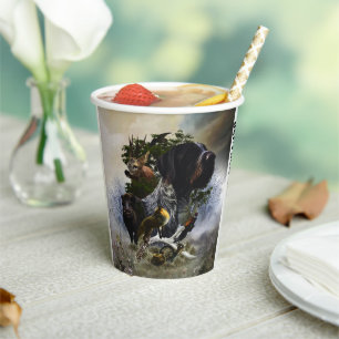 German Wirehaired Pointer Paper Cups