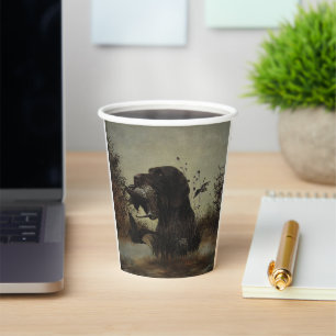 German Wirehaired Pointer Paper Cups