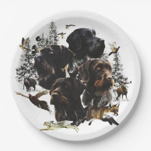  German Wirehaired Pointer     Paper Plate