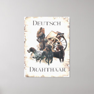 German Wirehaired Pointer Pedestal Sign Bath Towel