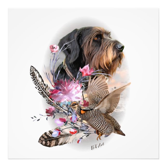 German Wirehaired Pointer    Photo Print (Front)