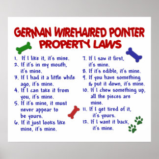 GERMAN WIREHAIRED POINTER PL2 POSTER