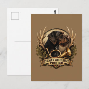 German Wirehaired Pointer Postcard
