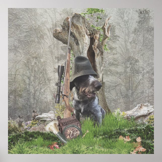 German Wirehaired Pointer   Poster (Front)