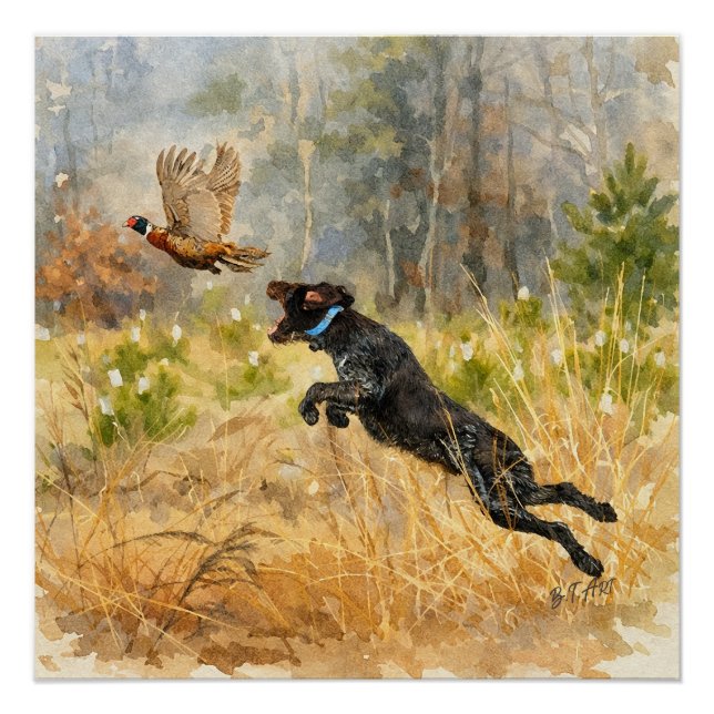 German Wirehaired Pointer Poster (Front)
