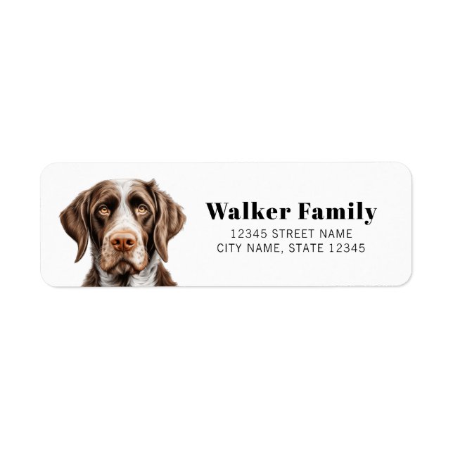 German Wirehaired Pointer Return Address Labels (Front)