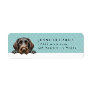 German Wirehaired Pointer Return Address Labels