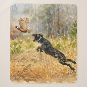 German Wirehaired Pointer Sherpa Blanket