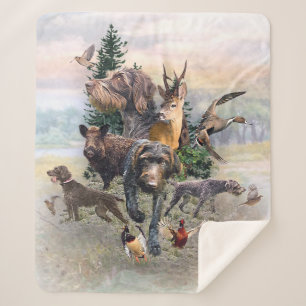German Wirehaired Pointer   Sherpa Blanket