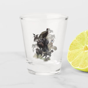 German Wirehaired Pointer Shot Glass
