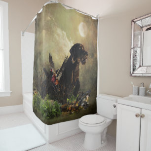 German Wirehaired Pointer Shower Curtain