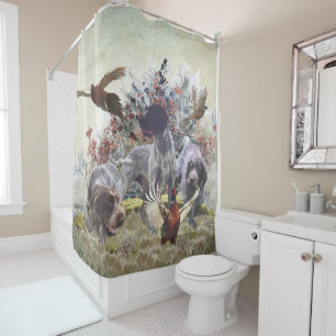 German Wirehaired Pointer      Shower Curtain