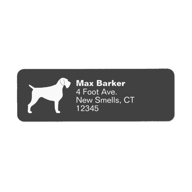 German Wirehaired Pointer Silhouette Custom (Front)
