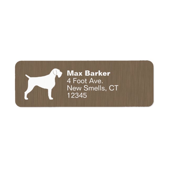 German Wirehaired Pointer Silhouette Custom (Front)