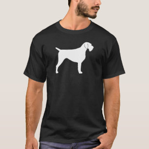 German Wirehaired Pointer Silhouette T-Shirt