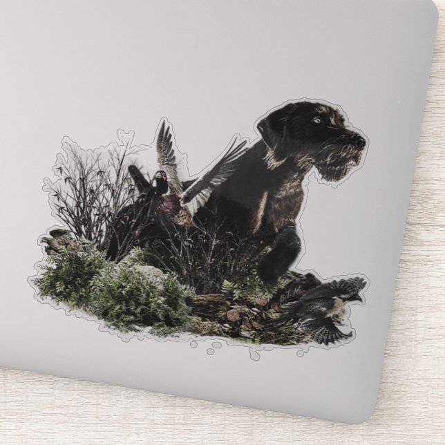 German Wirehaired Pointer    Sticker (Detail)