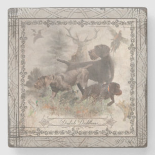 German Wirehaired Pointer Stone Coaster
