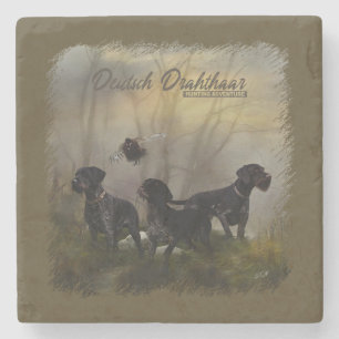 German Wirehaired Pointer Stone Coaster