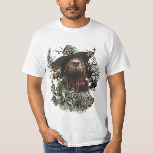 German Wirehaired Pointer   T-Shirt (Front)