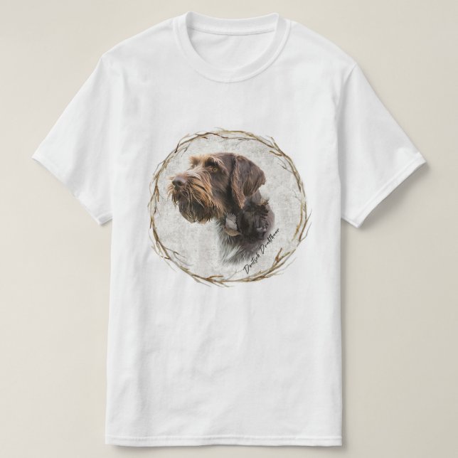 German Wirehaired Pointer  T-Shirt (Design Front)