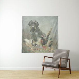 German Wirehaired Pointer    Tapestry