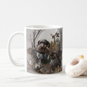 German Wirehaired Pointer Tapestry Gallery Wrap Ac Coffee Mug