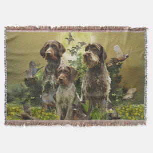  German Wirehaired Pointer      Throw Blanket
