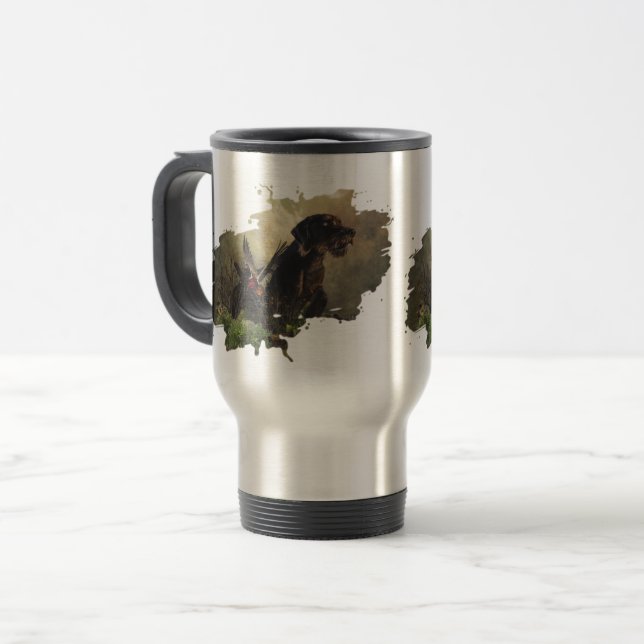 German Wirehaired Pointer   Travel Mug (Front Left)