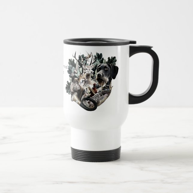 German Wirehaired Pointer  Travel Mug (Right)