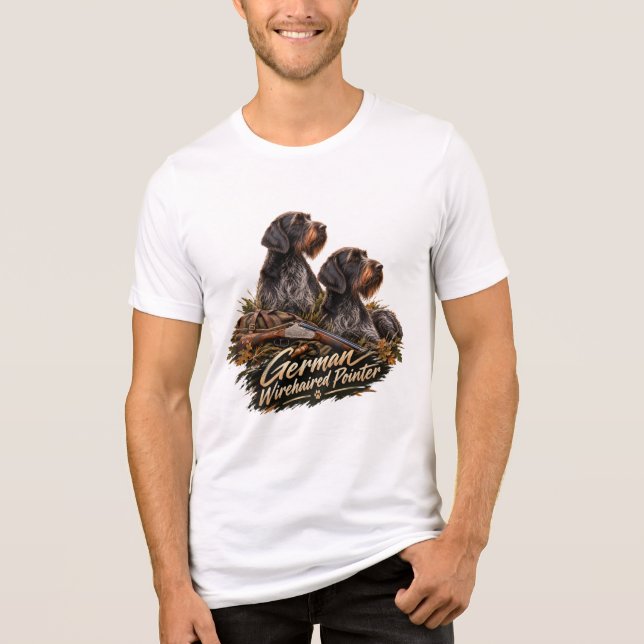 German Wirehaired Pointer Tri-Blend Shirt (Front)
