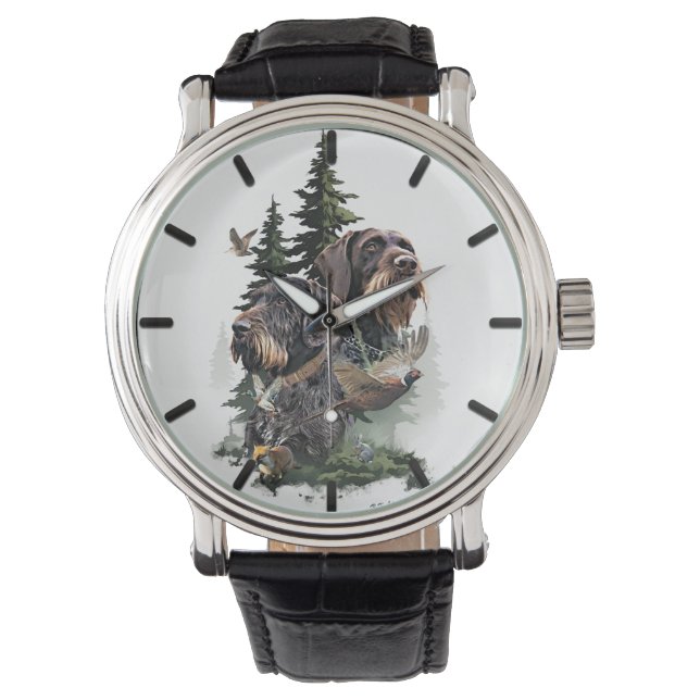 German Wirehaired Pointer Watch (Front)