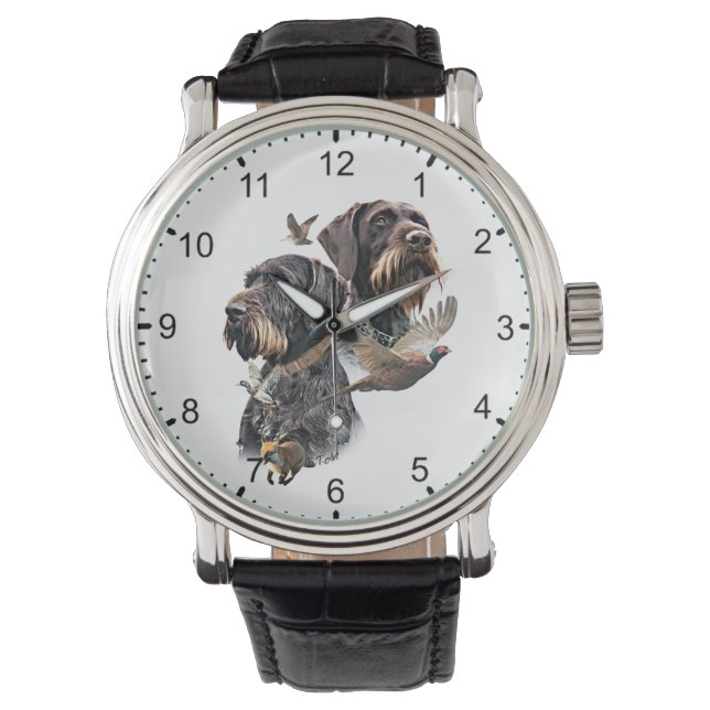 German Wirehaired Pointer Watch (Front)