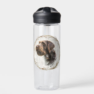German Wirehaired Pointer Water Bottle