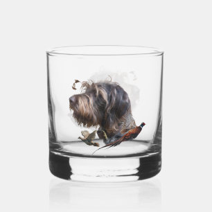 German Wirehaired Pointer Whiskey Glass