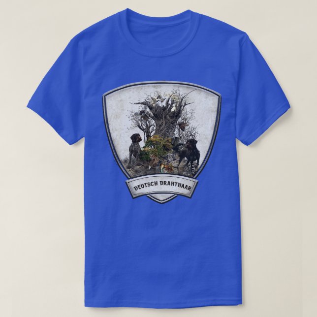 German Wirehaired Pointers hunting season T-Shirt (Design Front)