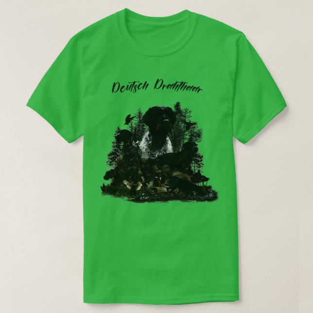 German Wirehaired Pointers T-Shirt (Design Front)