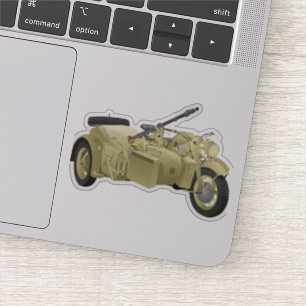 German WW2 Motorcycle with a Sidecar