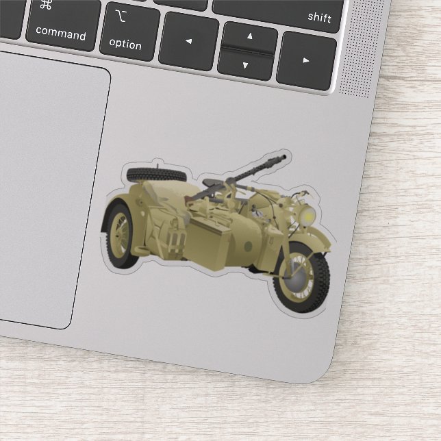 German WW2 Motorcycle with a Sidecar (Detail)