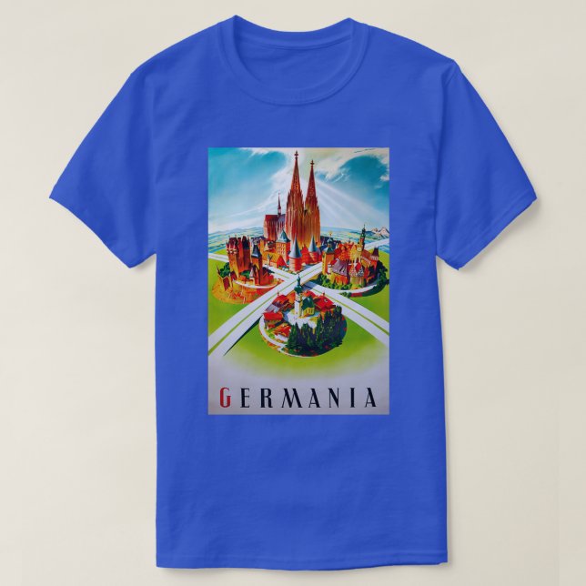 Germania vintage travel poster T-Shirt (Design Front)