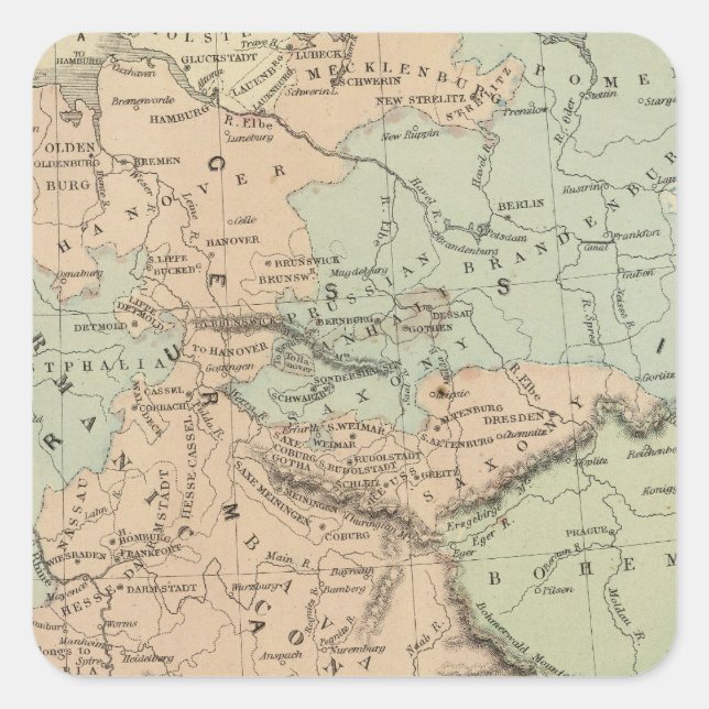 Germanic Confederation Square Sticker (Front)